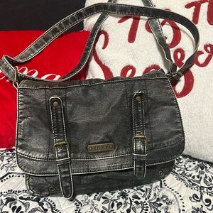 Roxy Metallic Black Crossbody Bag